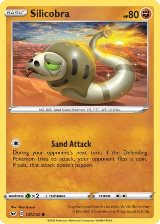 SWSH01: Sword & Shield Base Set Silicobra (107) #107