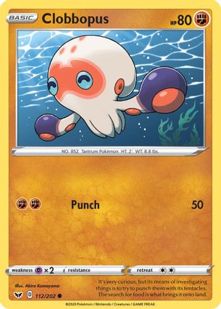 SWSH01: Sword & Shield Base Set Clobbopus (112) #112