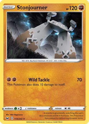 SWSH01: Sword & Shield Base Set Stonjourner #114