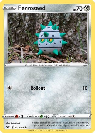 SWSH01: Sword & Shield Base Set Ferroseed #130