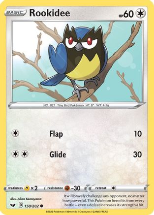 SWSH01: Sword & Shield Base Set Rookidee #150