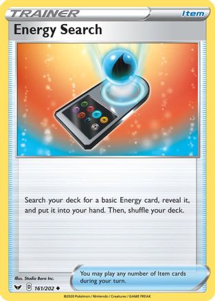 SWSH01: Sword & Shield Base Set Energy Search #161