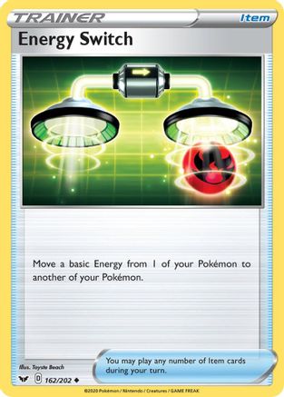 SWSH01: Sword & Shield Base Set Energy Switch #162