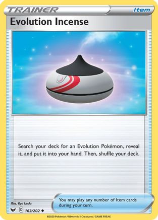 SWSH01: Sword & Shield Base Set Evolution Incense #163