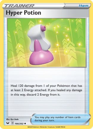 SWSH01: Sword & Shield Base Set Hyper Potion #166