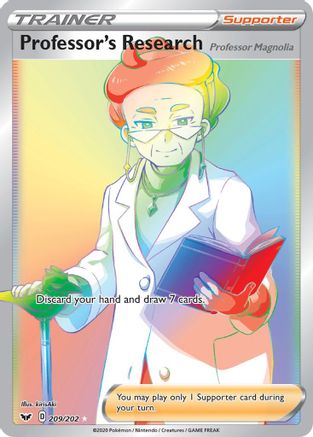 SWSH01: Sword & Shield Base Set Professor's Research (Secret) #209