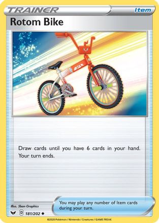 SWSH01: Sword & Shield Base Set Rotom Bike #181
