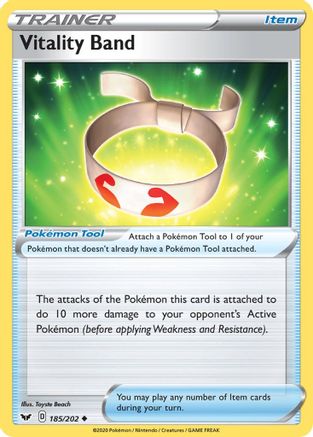 SWSH01: Sword & Shield Base Set Vitality Band #185