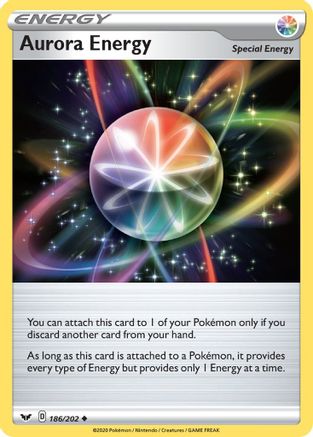 Trainer Pokemon Card Aurora Energy 186/202 Sword & Shield Base Set Mint 