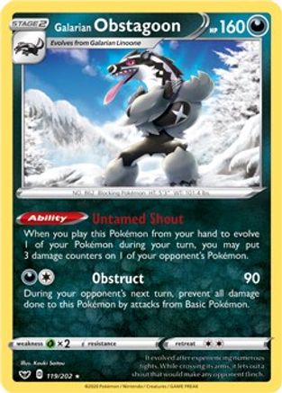 Deck Exclusives Galarian Obstagoon #119