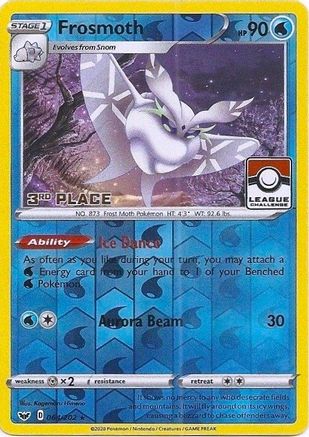 League & Championship Cards Frosmoth - 064/202 (League Challenge) [3rd Place] #064
