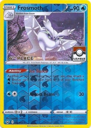 League & Championship Cards Frosmoth - 064/202 (League Challenge) [4th Place] #064