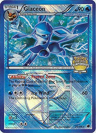 GLACEON 23/116 Plasma Freeze CITY CHAMPIONSHIPS PROMO Pokemon Card NM 