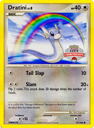 League & Championship Cards Dratini - 91/146 (City Championships) #091