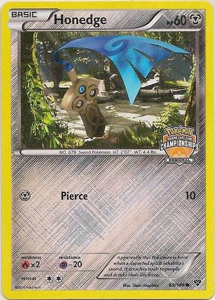 League & Championship Cards Honedge - 83/146 (Regional Championships) #083