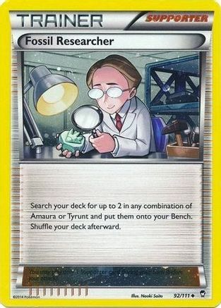 Miscellaneous Cards & Products Fossil Researcher - 92/111 (Cosmos Holo) #092