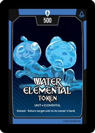 Water Elemental Token - Ascension - Argent Saga TCG