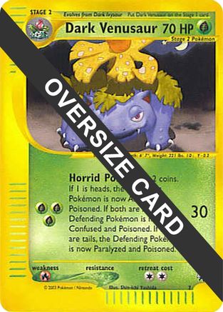 Jumbo Cards Dark Venusaur - 7 (Best of Game 7 Promo) #007