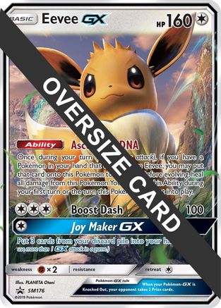 Jumbo Cards Eevee GX - SM176 (SM Black Star Promo) #SM176