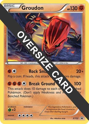 Jumbo Cards Groudon - XY52 (XY Black Star Promo) #XY52