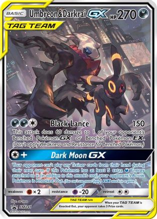 Jumbo Cards Umbreon & Darkrai GX #SM241