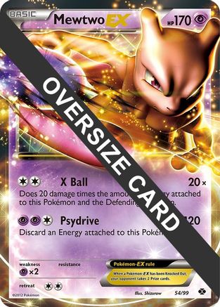 Mewtwo EX - 54/99 - Oversized Promo