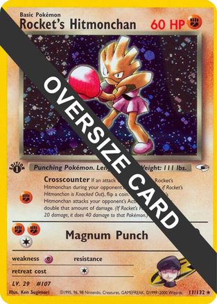 Jumbo Cards Rocket's Hitmonchan #011