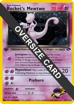 Jumbo Cards Rocket's Mewtwo #014