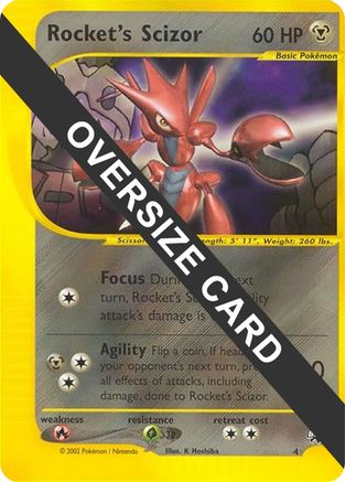 Jumbo Cards Rocket's Scizor - 4 #004