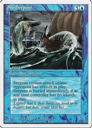 Sea Serpent - Summer Magic - Magic: The Gathering