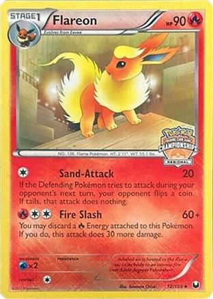 League & Championship Cards Flareon - 12/108 (Regional Championships) #012