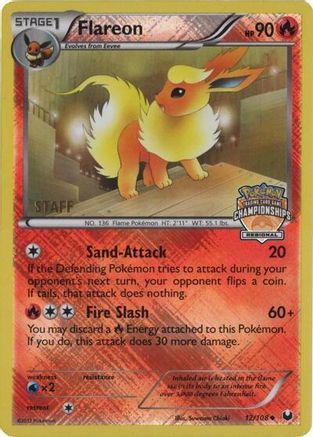 League & Championship Cards Flareon - 12/108 (Regional Championships) [Staff] #012