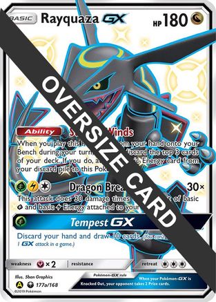 Jumbo Cards Rayquaza GX #177a