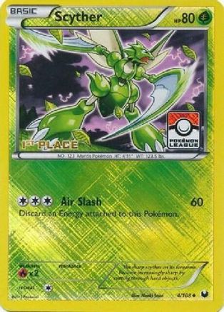 League & Championship Cards Scyther - 4/108 (Pokemon League) [1st Place] #004