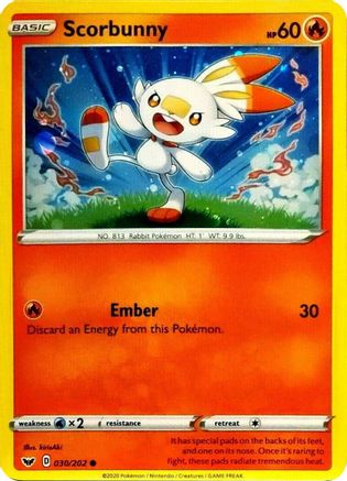 Blister Exclusives Scorbunny - 030/202 (Cosmos Holo) #030