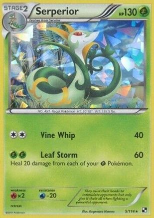Deck Exclusives Serperior - 5/114 (Cracked Ice Holo) #005