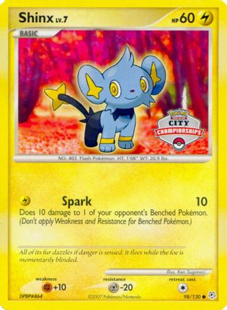 Shinx - 98/130 (City Championships) 98 Nintendo Black Star Promos Pokémon card