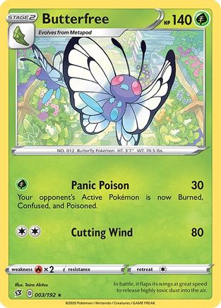 SWSH02: Rebel Clash Butterfree #003