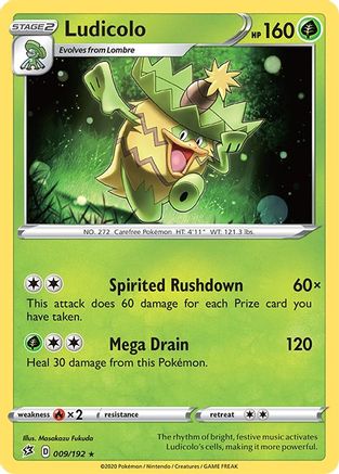 SWSH02: Rebel Clash Ludicolo #009