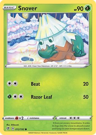 SWSH02: Rebel Clash Snover #012