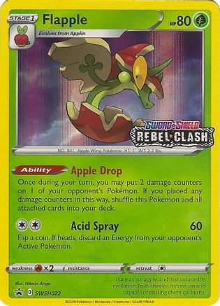 SWSH: Sword & Shield Promo Cards Flapple - SWSH022 (Prerelease) #SWSH022