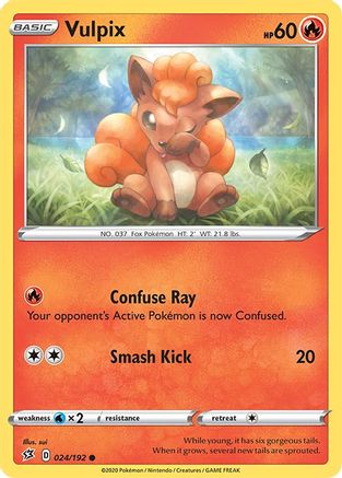 SWSH02: Rebel Clash Vulpix #024