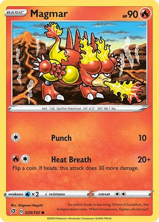 SWSH02: Rebel Clash Magmar #029