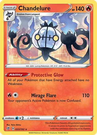 SWSH02: Rebel Clash Chandelure #033