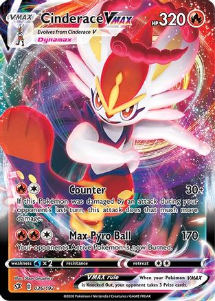 SWSH02: Rebel Clash Cinderace VMAX #036