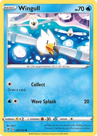 SWSH02: Rebel Clash Wingull #041