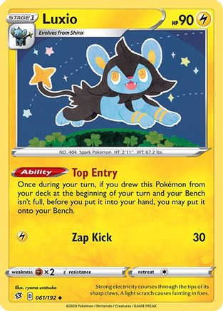 SWSH02: Rebel Clash Luxio #061