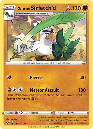 SWSH02: Rebel Clash Galarian Sirfetch'd #095