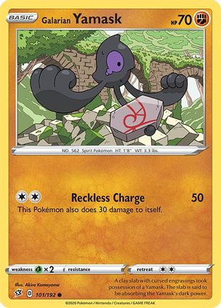 SWSH02: Rebel Clash Galarian Yamask #101
