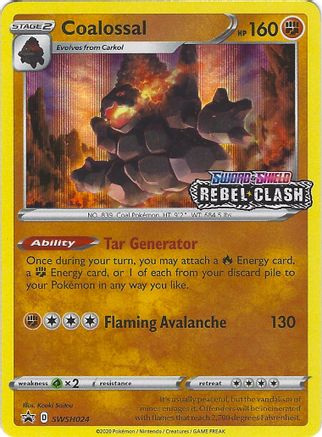 SWSH: Sword & Shield Promo Cards Coalossal - SWSH024 (Prerelease) #SWSH024